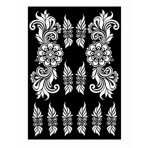 arabic flower finger mehndi design