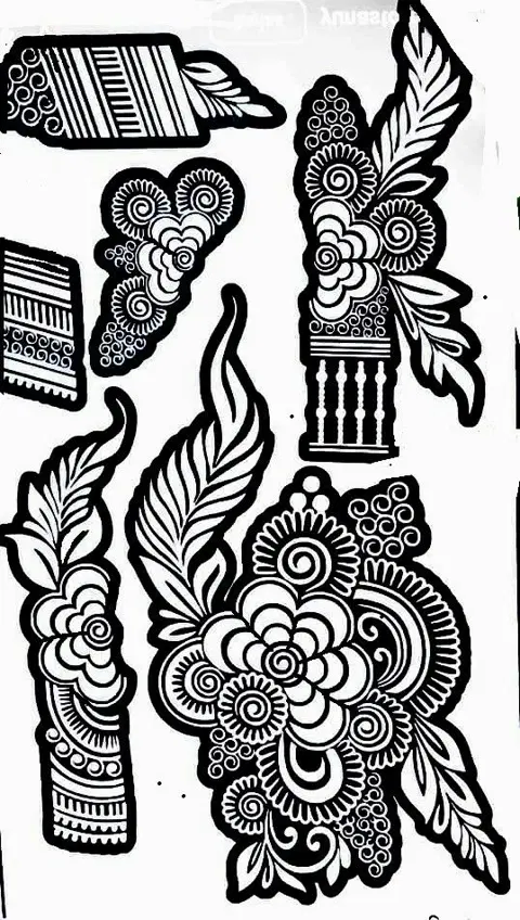 arabic peacock mehndi design