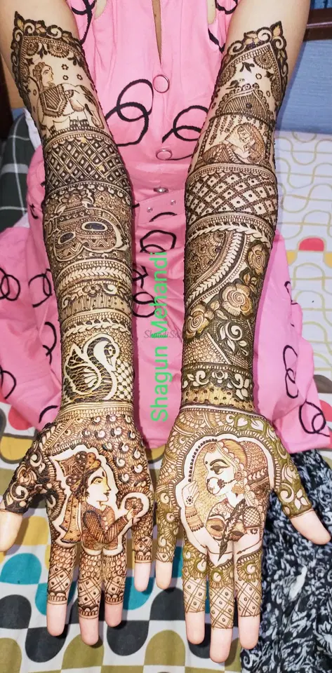 figure mehndi design