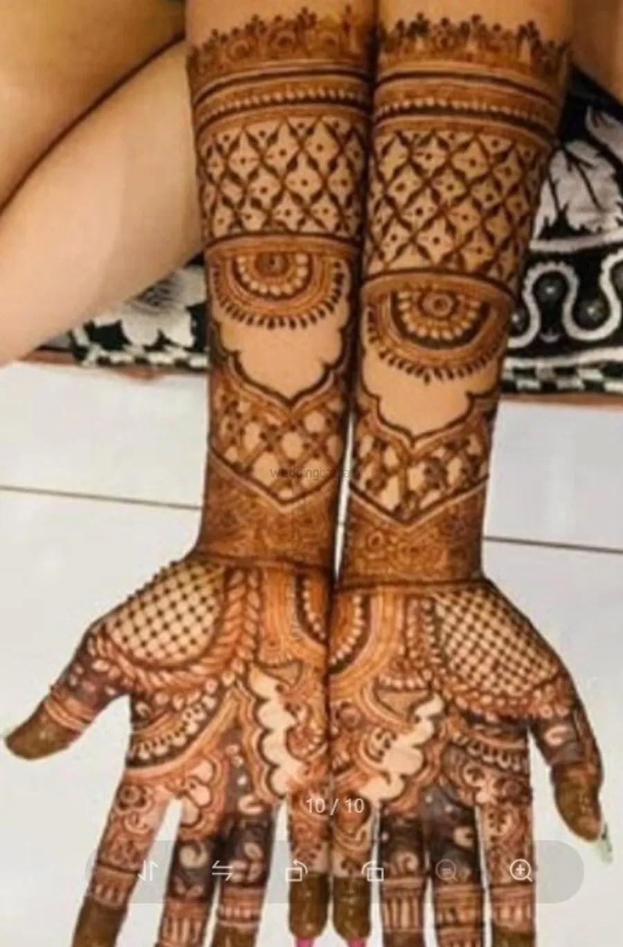 Full Hand Mehndi Design with Figures