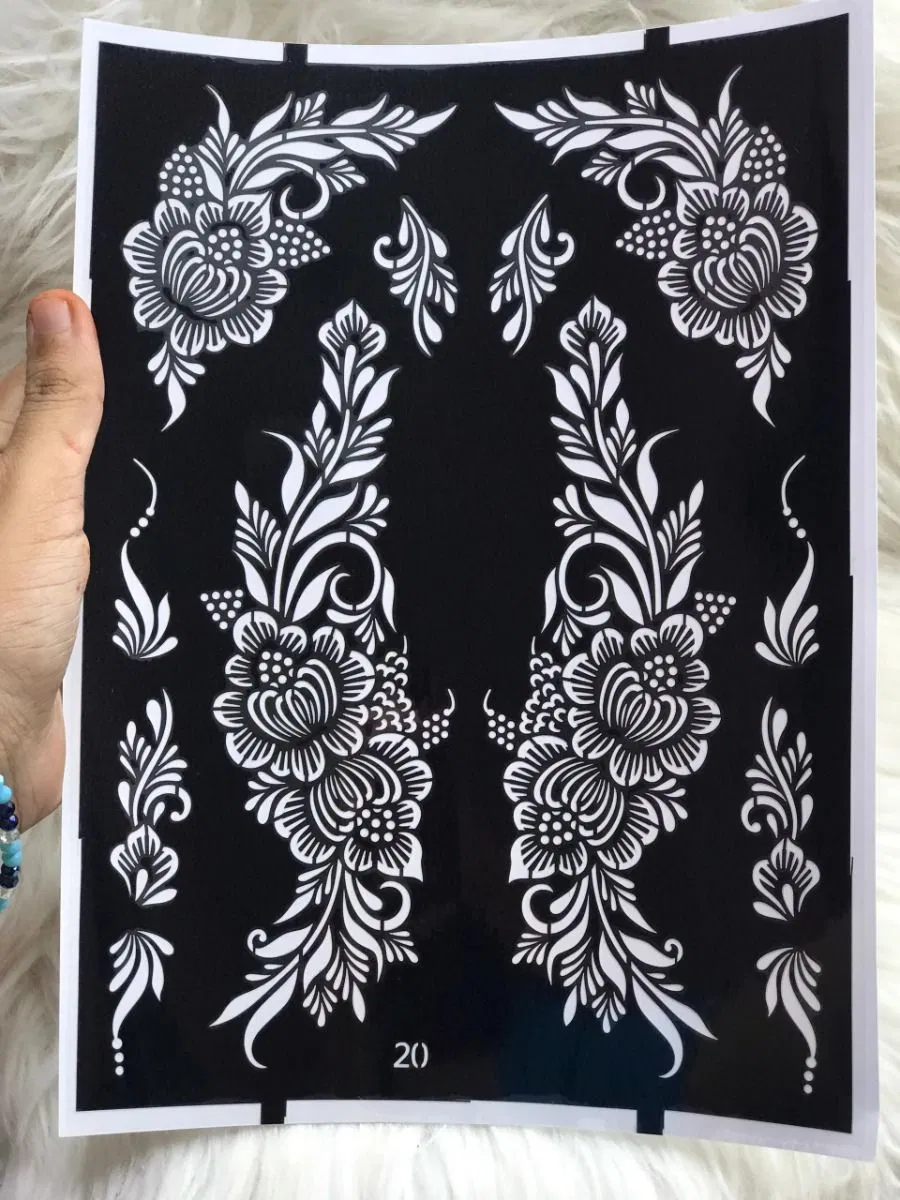 Arabic Simple Mehndi Design with Gol Tikki and Flowers (2)