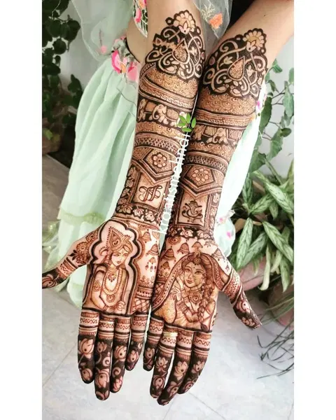 figure mehndi design