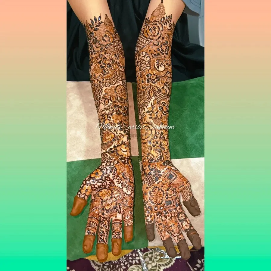Full Hand Mehndi Design