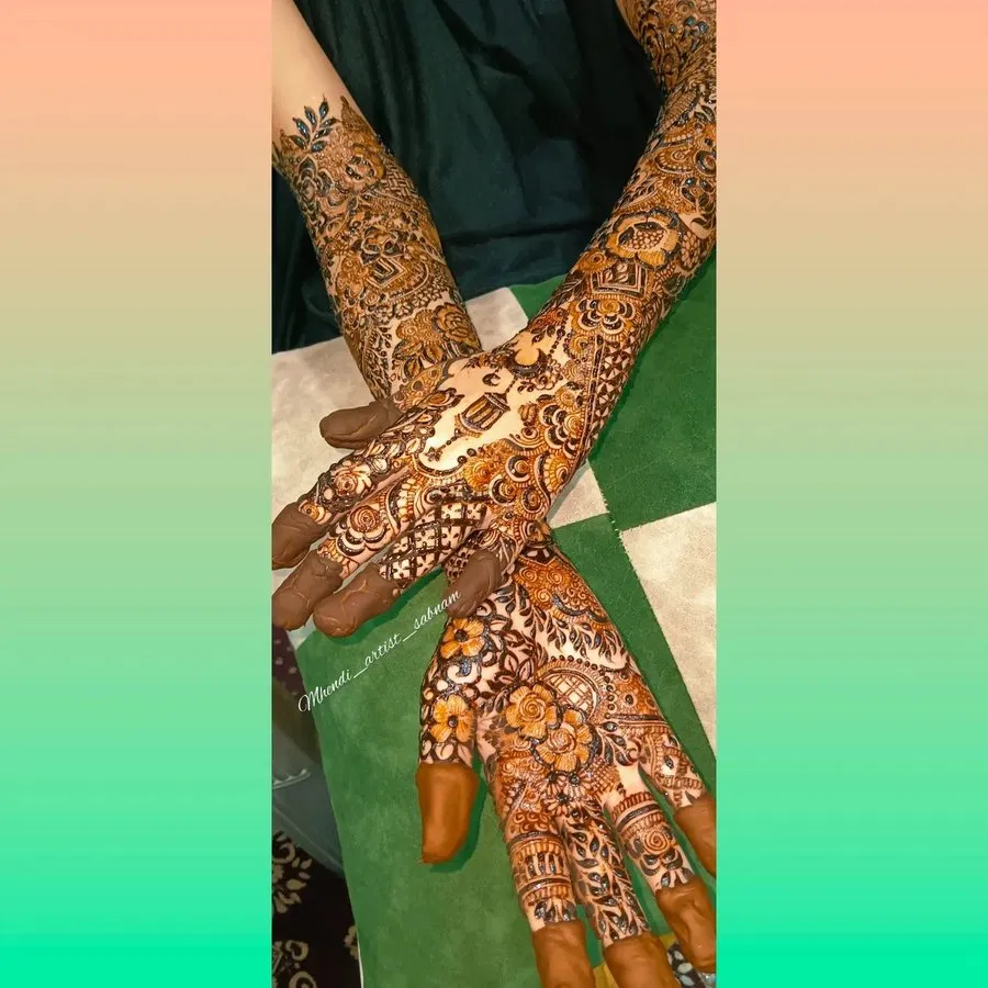 Full Hand Mehndi Design (2)