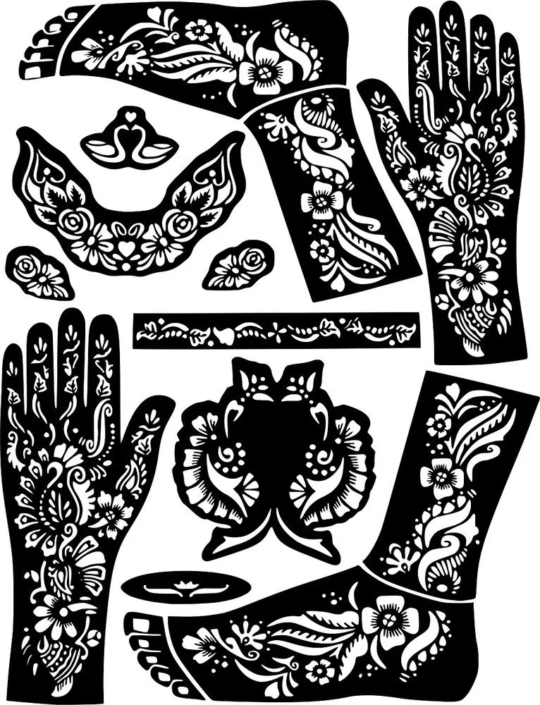 Arabic Foot Mehndi Design with Flowers