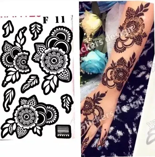 Arabic Bridal Back Hand Mehndi Design with Flowers (4)