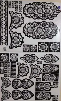 arabic flower mehndi design