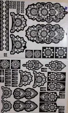 Arabic Mehndi Design with Flowers and Lotus (3)