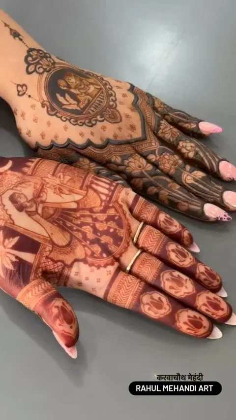 bridal figure mehndi design