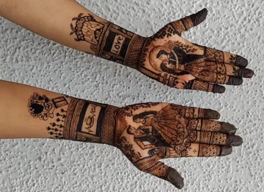 Mehndi Design with Figures