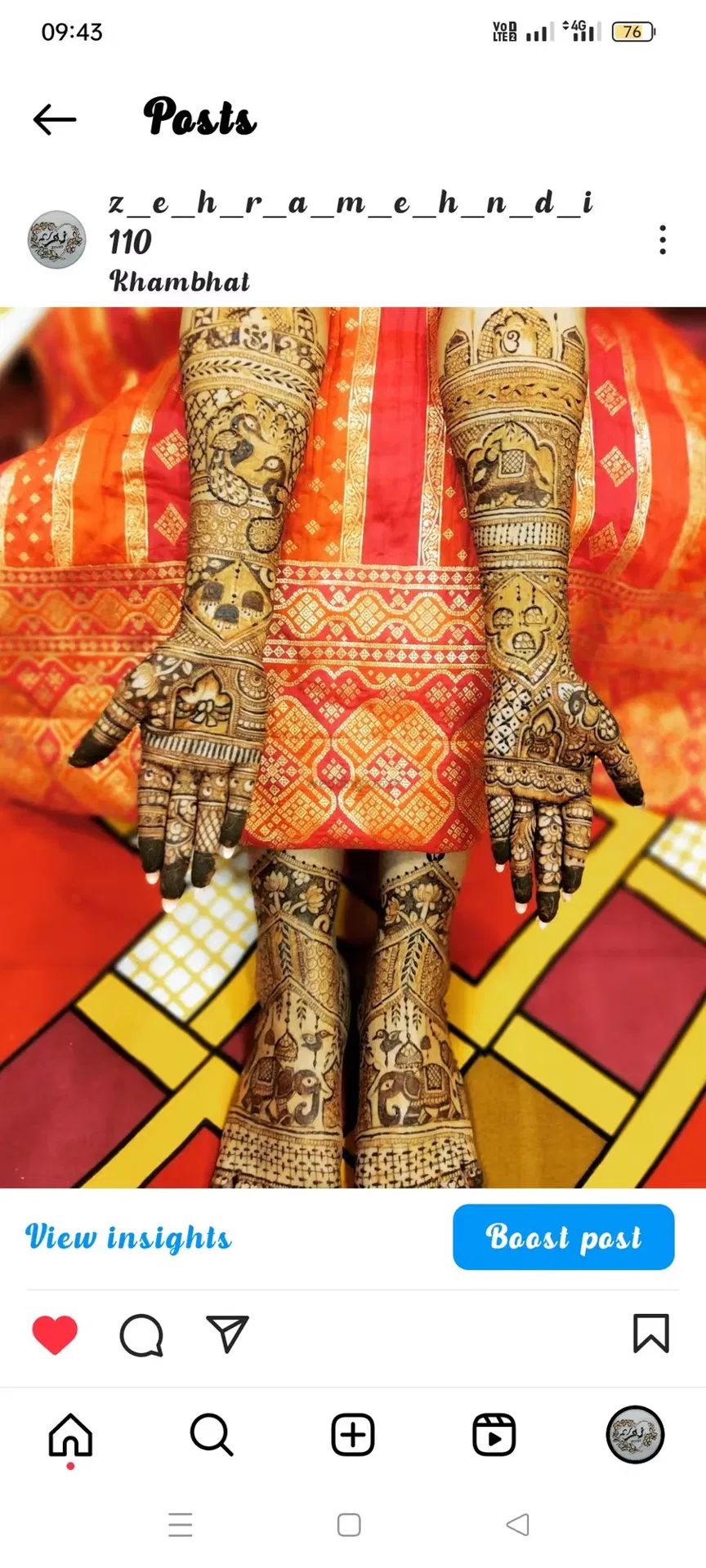 Full Hand Mehndi Design