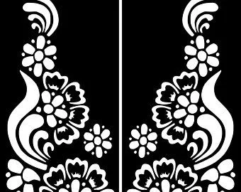 Arabic Mehndi Design with Flowers (4)