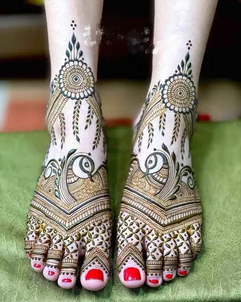 foot mehndi design