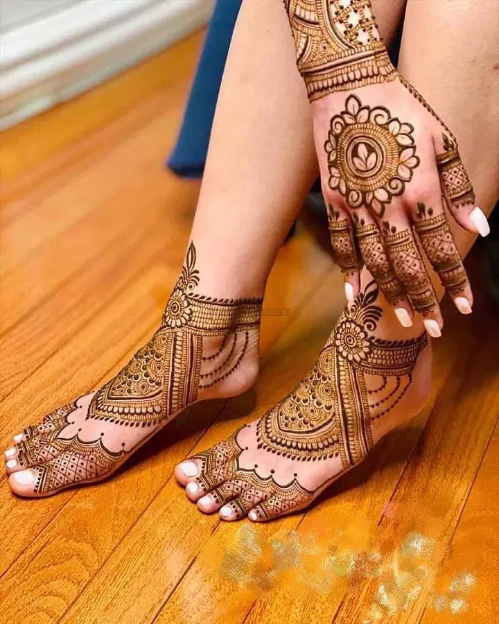 Foot Mehndi Design (2)