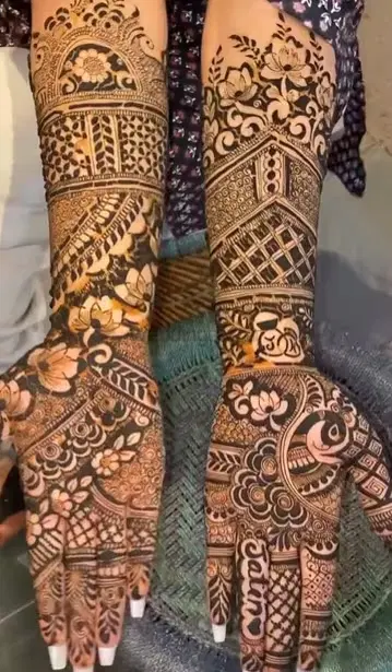 figure mehndi design