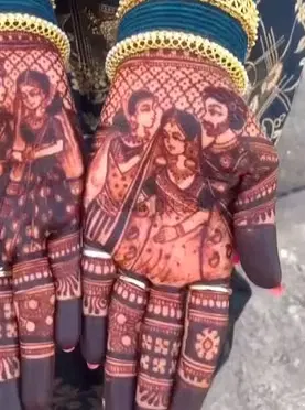 figure mehndi design