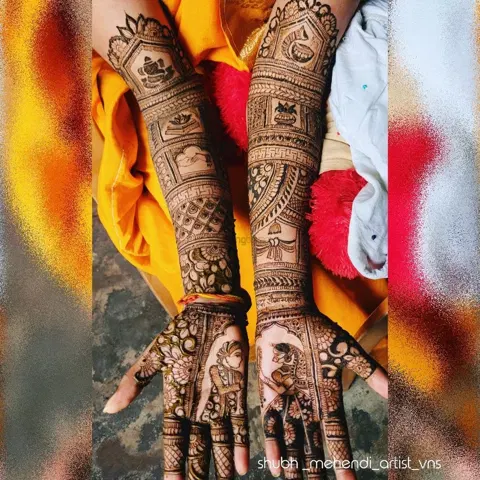 figure mehndi design