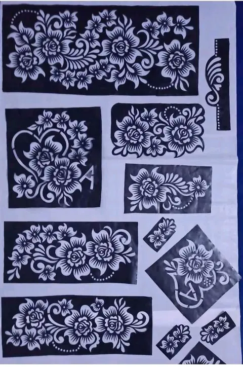 arabic simple flower finger mehndi design