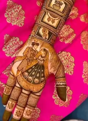 figure mehndi design