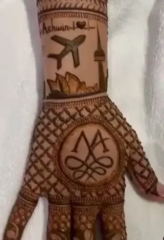 lotus mehndi design