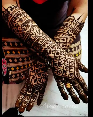 figure mehndi design
