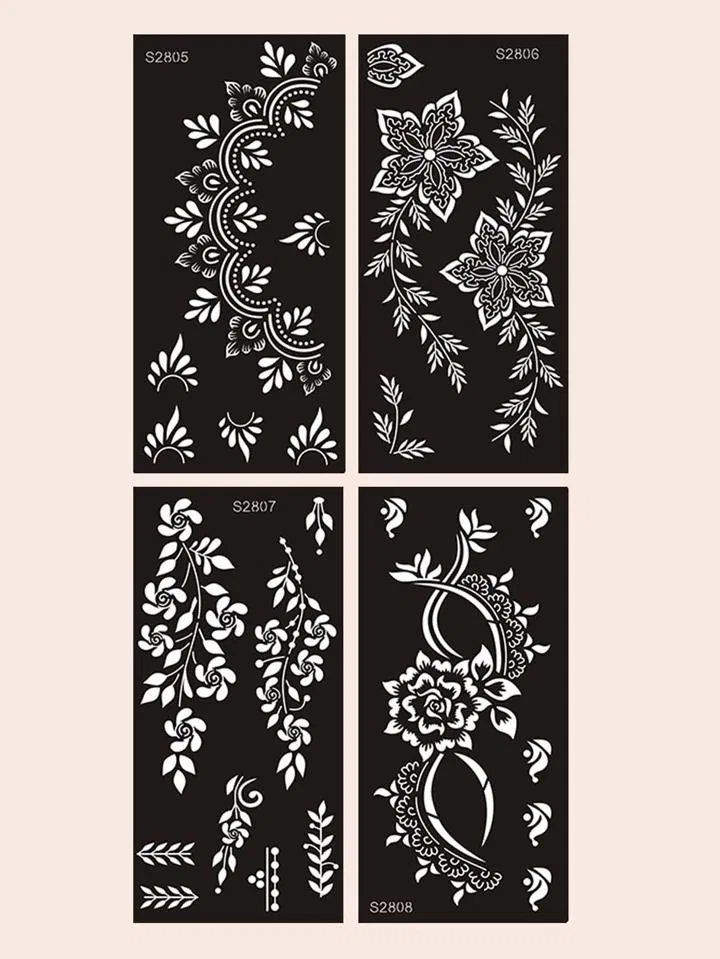 Arabic Mehndi Design with Flowers (5)