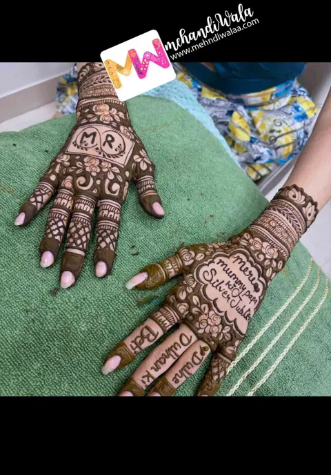 figure front hand mehndi design