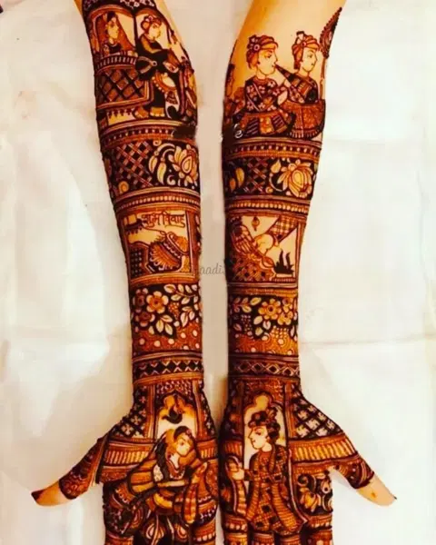 figure foot mehndi design