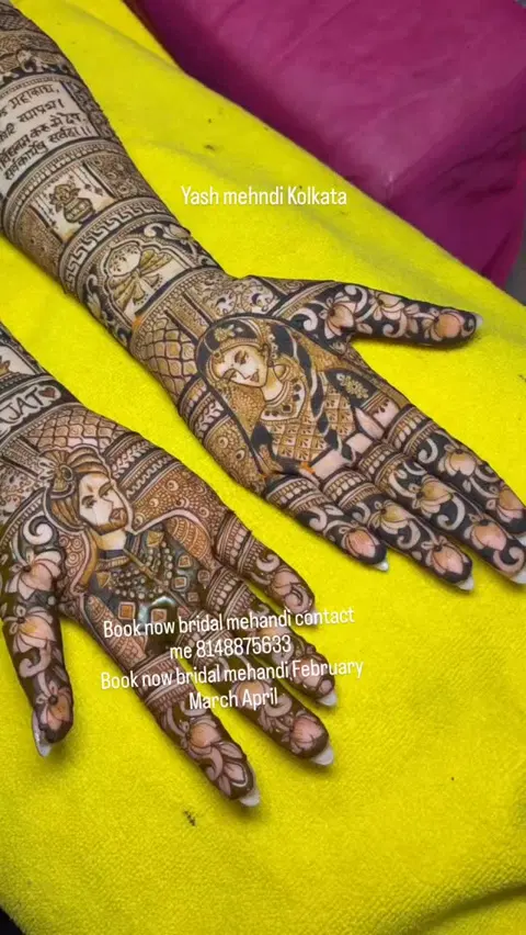 bridal figure mehndi design
