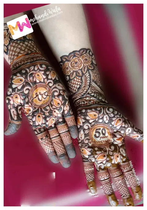 figure mehndi design