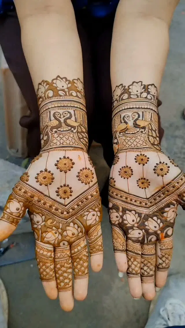 Mehndi Design with Peacock