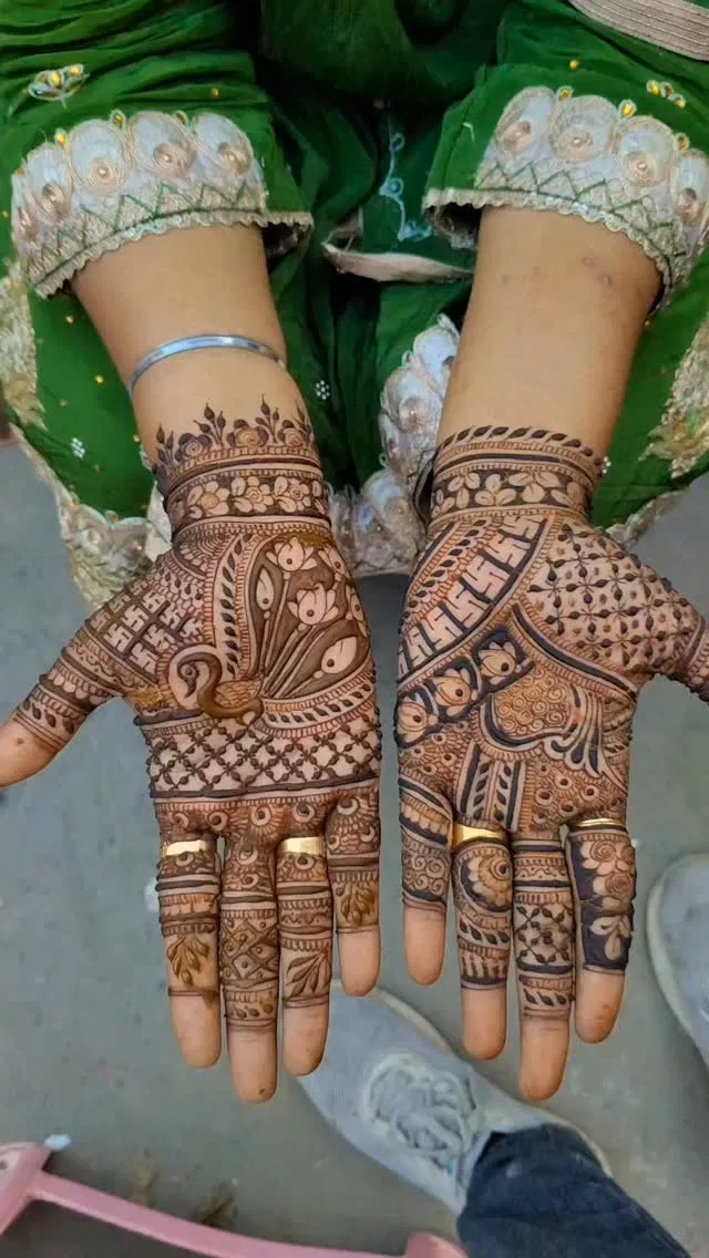 Mehndi Design with Figures (2)