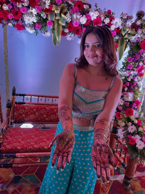 bridal full hand mehndi design