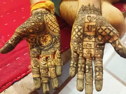 indian deity mehndi design