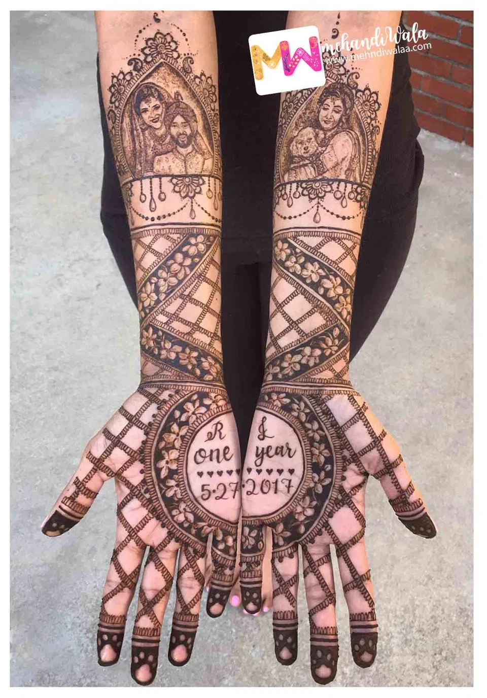 Bridal Full Hand Mehndi Design