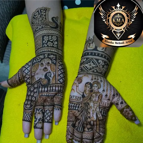 bridal figure mehndi design