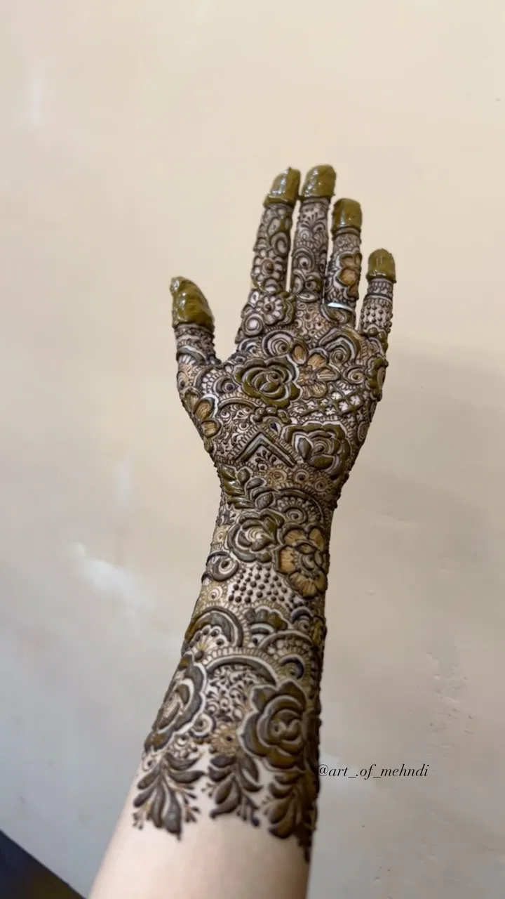Full Hand Mehndi Design (2)