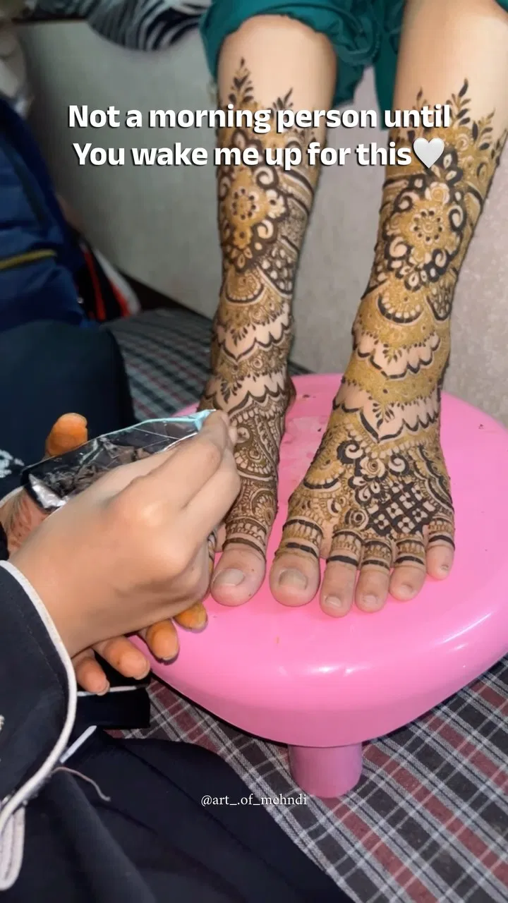 Bridal Foot Mehndi Design
