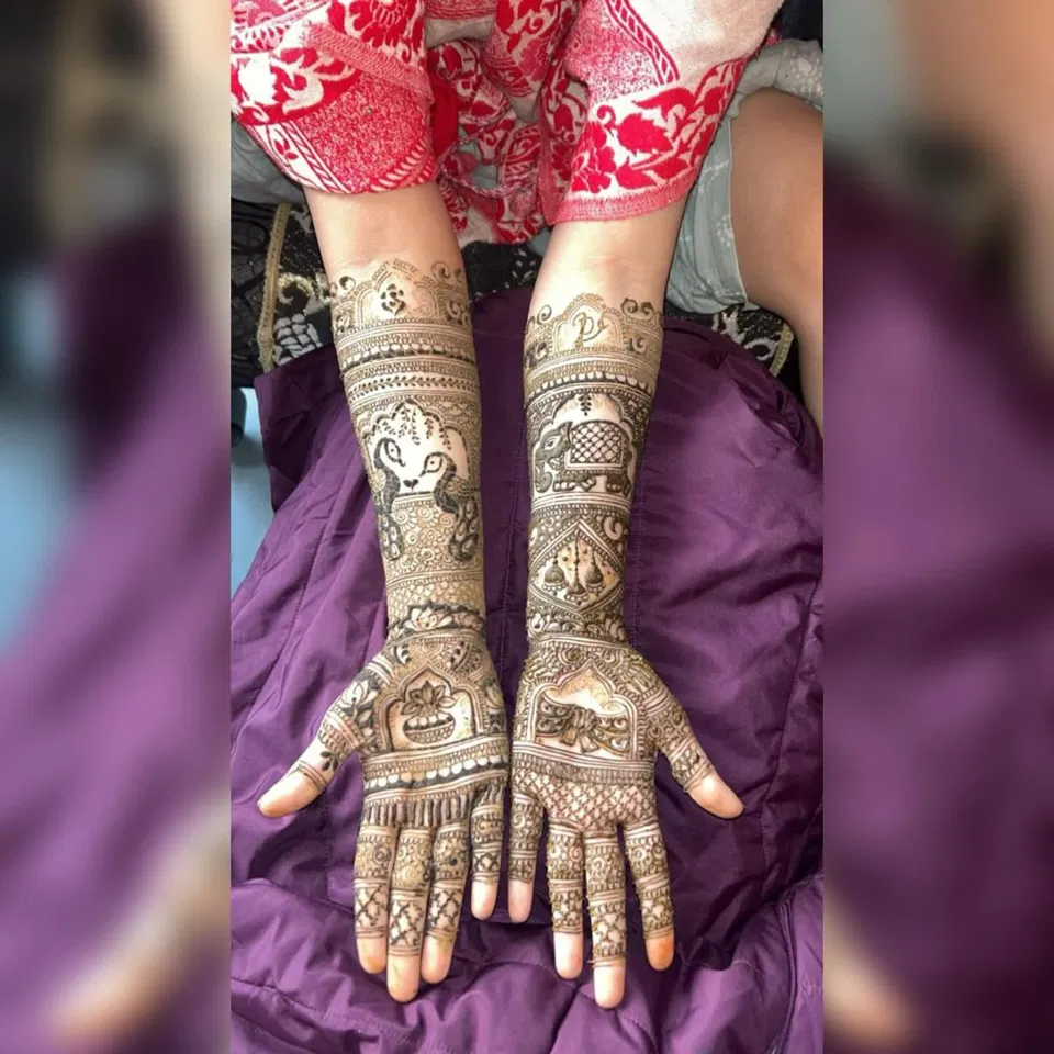 Bridal Indian Full Hand Mehndi Design