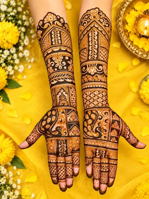 figure mehndi design