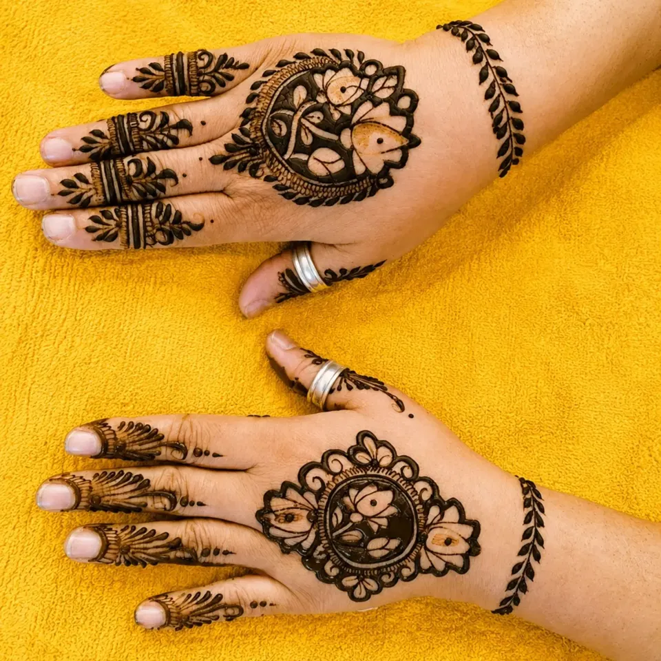 Aesthetic Bridal Mehndi Design