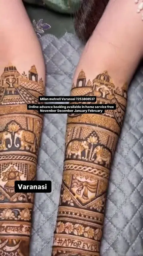 figure full hand mehndi design