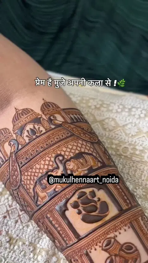 aesthetic bridal figure full hand mehndi design