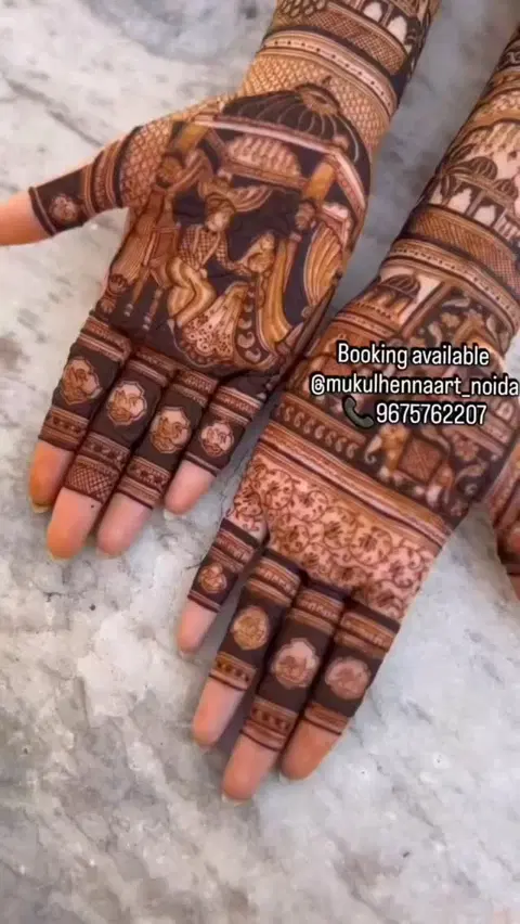 figure mehndi design