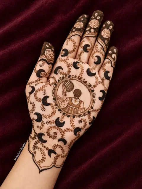circle mehndi design