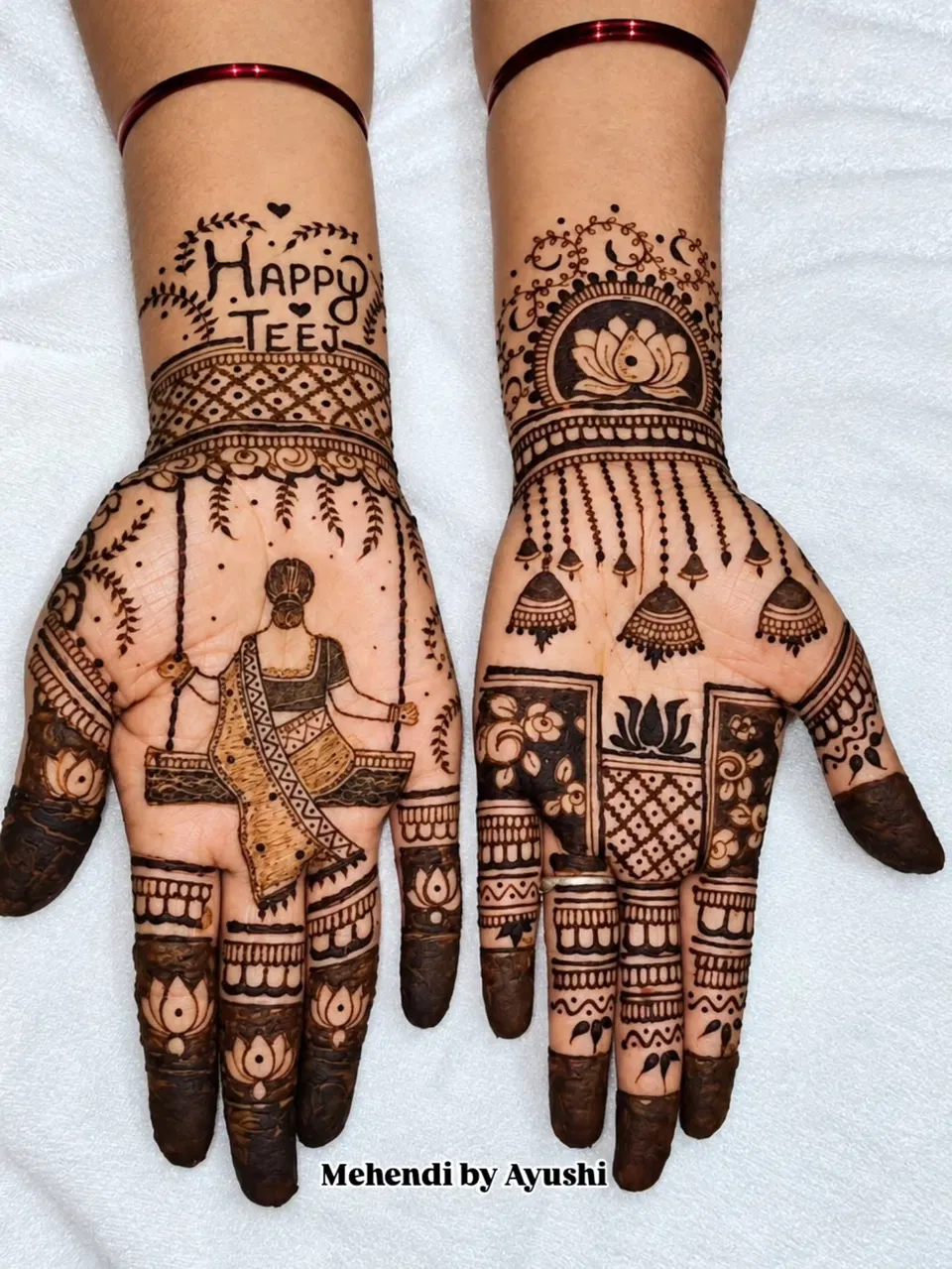 Mehndi Design with Figures