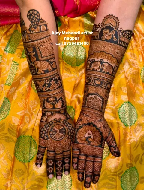 figure mehndi design