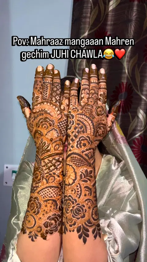 bridal full hand mehndi design