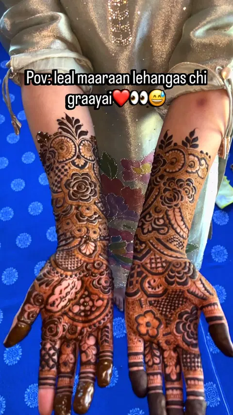 heart full hand mehndi design
