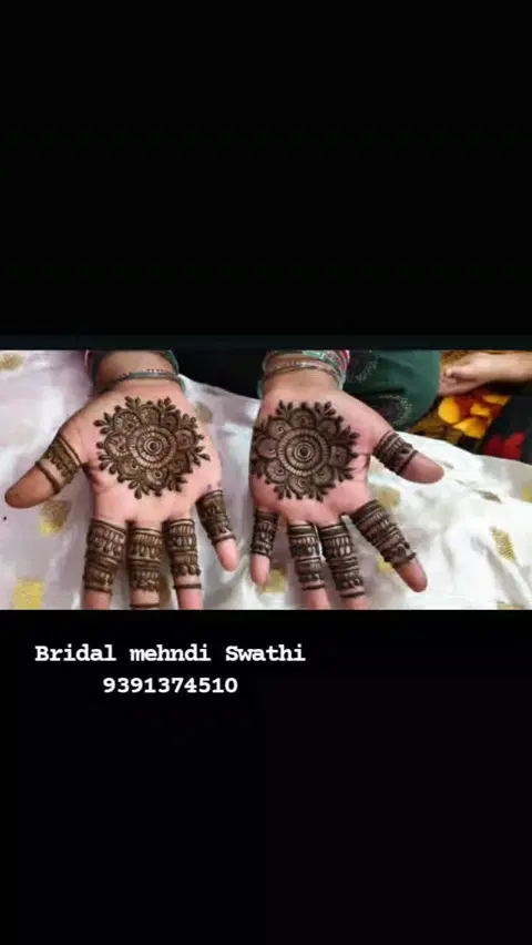 circle mehndi design